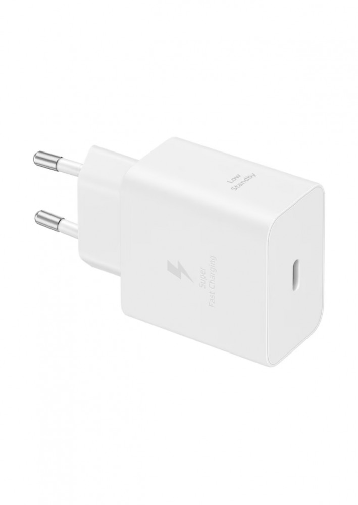 Samsung hálózati adapter kábellel,45W PD USB-C, fehér