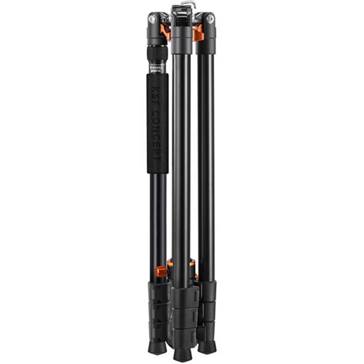 K&F Concept T254A7+BH-28L állvány + monopod, elforgatható középoszloppal, fekete-narancs K&F Concept T254A7+BH-28L állvány + monopod, elforgatható középoszloppal, fekete-narancs