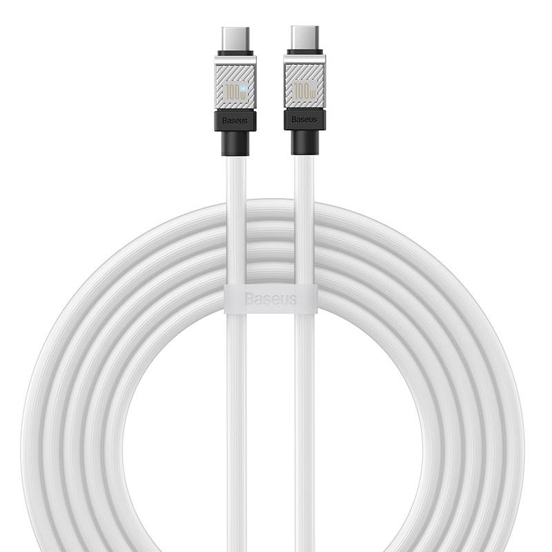 Cable USB-C do USB-C Baseus CoolPlay 100W 2m (white) Cable USB-C do USB-C Baseus CoolPlay 100W 2m (white)