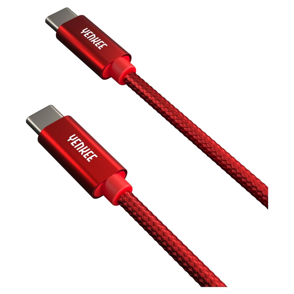 Yenkee YCU C101 RD USB-C - USB-C adat-, és töltőkábel 1m piros Yenkee YCU C101 RD USB-C - USB-C adat-, és töltőkábel 1m piros