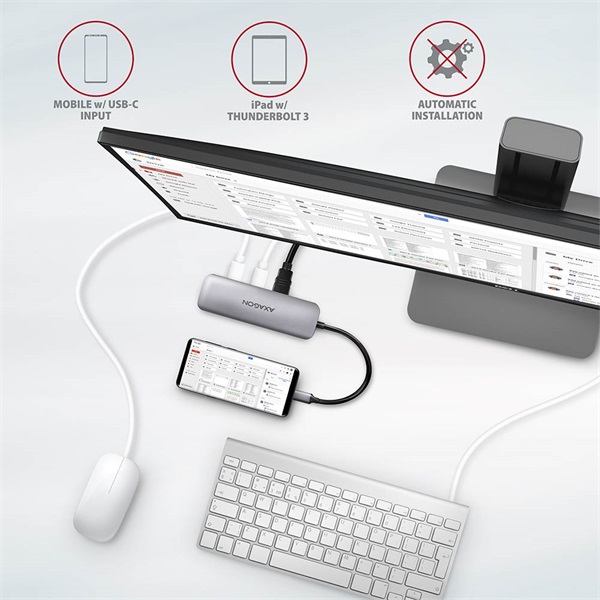 Axagon HMC-5 SuperSpeed USB-C combo 5in1 hub