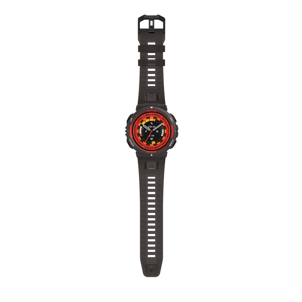Amazfit Active Edge Okosóra Láva fekete