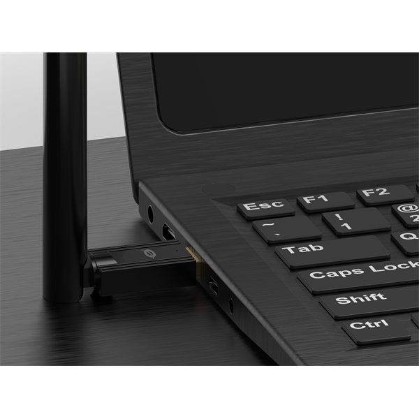 Conceptronic ABBY17B  Bluetooth 5.3, Távolság: Max.: 100m  Bluetooth Adapter Fekete 