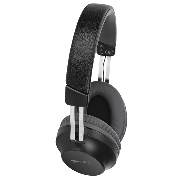 Boompods Luna fekete bluetooth fejhallgató