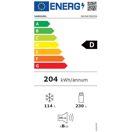 Samsung RB34A7B5DS9/EF HŰTŐ ALULFAGYASZTÓS