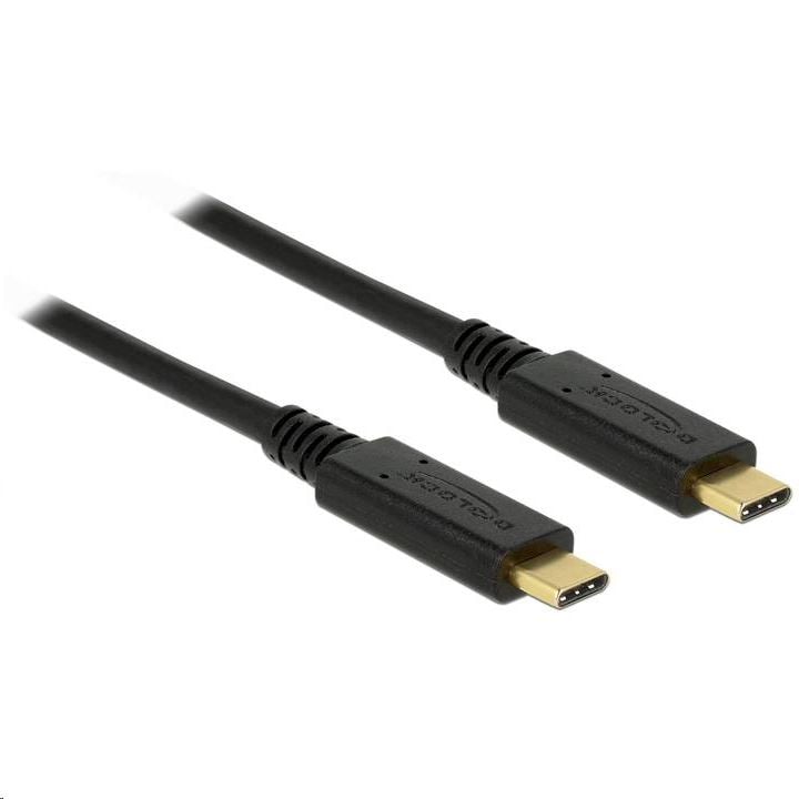 Delock 83661 USB 3.1 Gen 2 (10 Gbps) Type-C összekötő kábel, 1m, 3A, E-Marker Delock 83661 USB 3.1 Gen 2 (10 Gbps) Type-C összekötő kábel, 1m, 3A, E-Marker