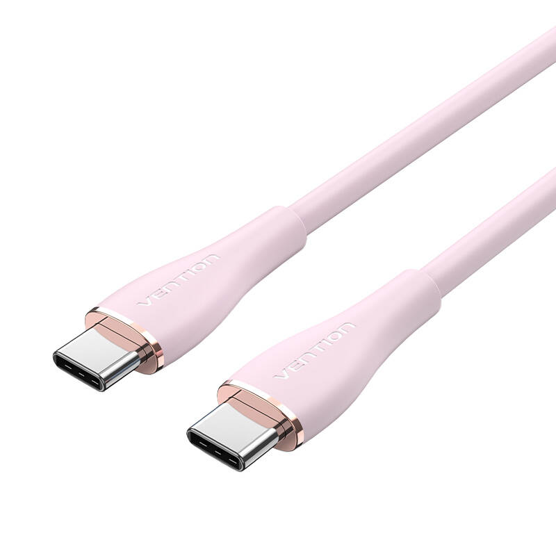 USB-C 2.0 to USB-C 5A Cable Vention TAWPG 1.5m Pink Silicone USB-C 2.0 to USB-C 5A Cable Vention TAWPG 1.5m Pink Silicone