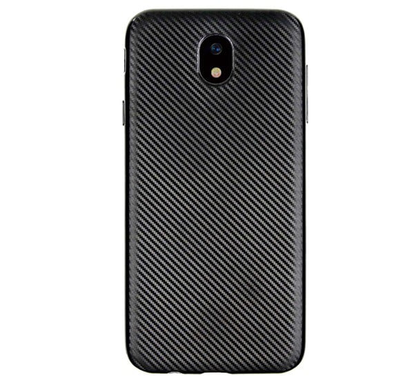 Szilikon telefonvédő (karbon minta) FEKETE [Samsung Galaxy J5 (2017) SM-J530 EU]