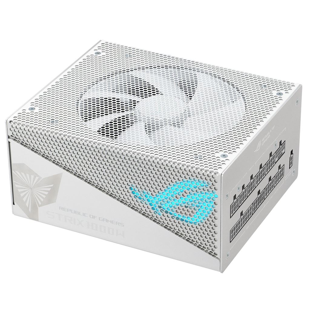 ASUS 90YE00P5-B0NA00 ROG-STRIX-1000G-AURA-WHITE-GAMING 1000W moduláris tápegység fehér