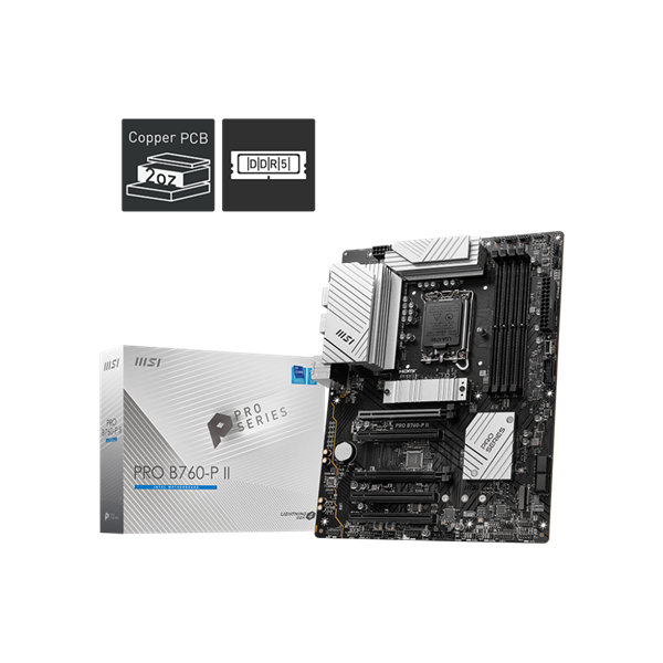MSI S1700 PRO B760-P II Intel B760 ATX Alaplap MSI S1700 PRO B760-P II Intel B760 ATX Alaplap
