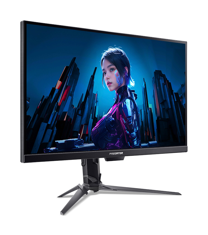 Acer 27" Predator XB273UF5bmiiprzx Monitor - 2560x1440, QHD, LED, IPS, 360Hz, 1ms, Hangszóró, FreeSync, G-Sync, Gamer, Fekete