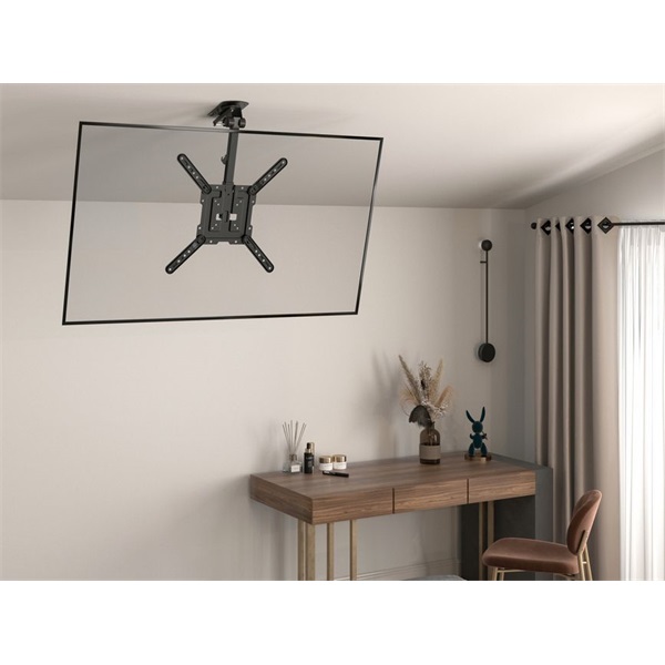 Equip  650375  23"-55"  dönthető  Max.: 20kg  TV Mennyezeti konzol fekete 