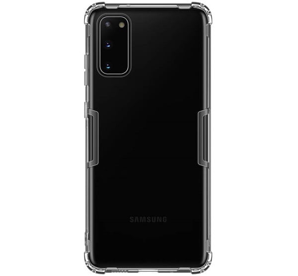 NILLKIN NATURE szilikon telefonvédő (közepesen ütésálló, légpárnás sarok, 0.6 mm, ultravékony) SZÜRKE [Samsung Galaxy S20 Plus 5G ...