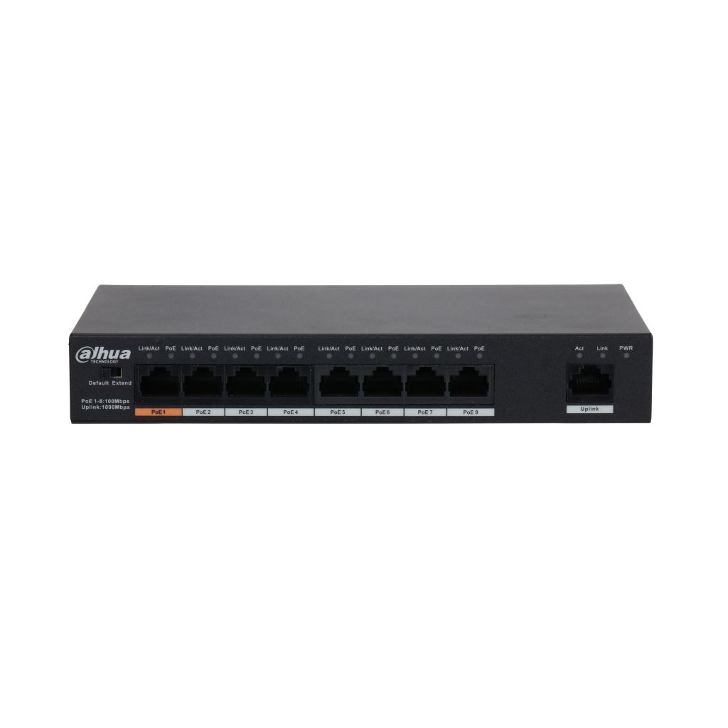 Dahua 9 portos Gigabit  PoE switch (PFS3009-8ET1GT-96)