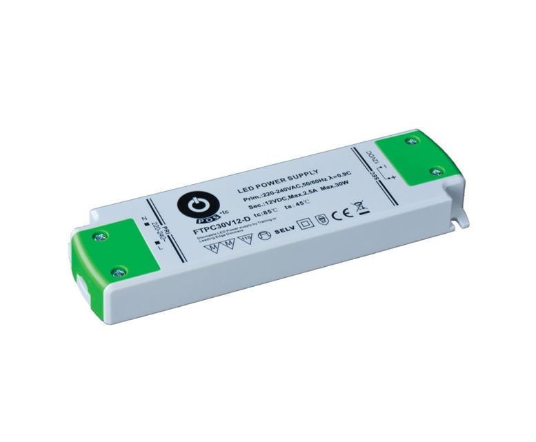 POS Power FTPC30V12-D 12V/2.5A 30W IP20 szabályozható LED tápegység POS Power FTPC30V12-D 12V/2.5A 30W IP20 szabályozható LED tápegység