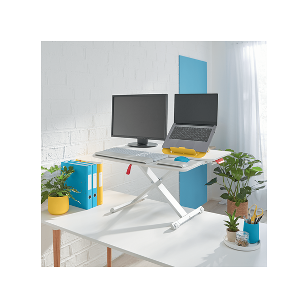 LEITZ 65320085 Ergo Cosy Ülő/álló munkaállomás  kihúzható billentyűzettartóval