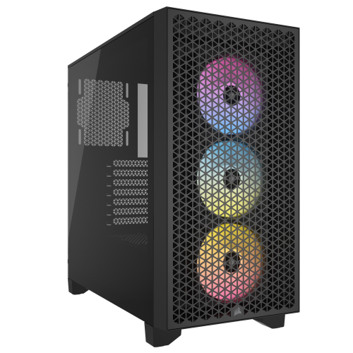 CORSAIR 3000D RGB számítógépház Fekete