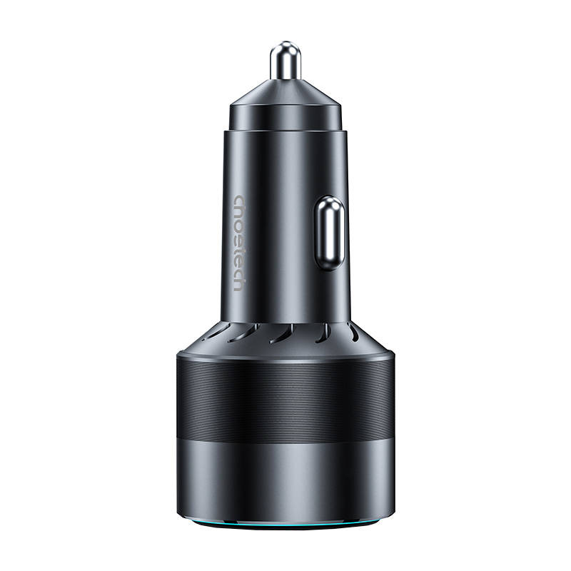 Choetech TC0011 car charger 130W 2x USB C 1x USB A (black) Choetech TC0011 car charger 130W 2x USB C 1x USB A (black)