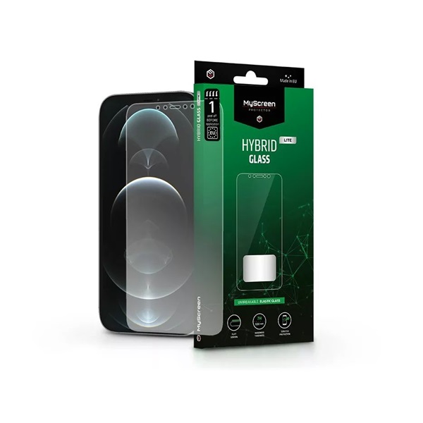 MSP LA-2300 Apple iPhone 12 Pro Max Hybrid Glass Lite rugalmas üveg kijelzővédő fólia MSP LA-2300 Apple iPhone 12 Pro Max Hybrid Glass Lite rugalmas üveg kijelzővédő fólia