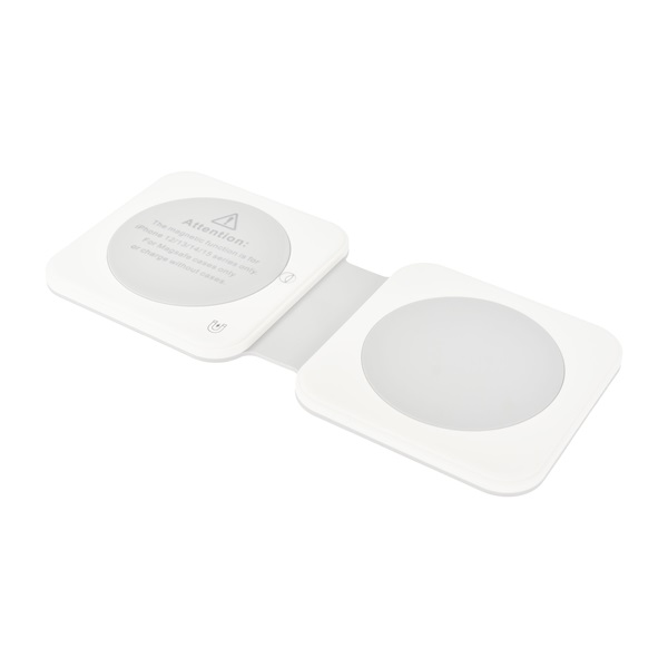 Dviced 2-in-1 Foldable Magnetic Wireless töltő Fehér