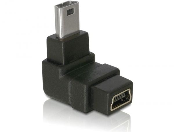 Delock DL65097 USB mini-B 5 tűs apa / anya 90° adapter Delock DL65097 USB mini-B 5 tűs apa / anya 90° adapter