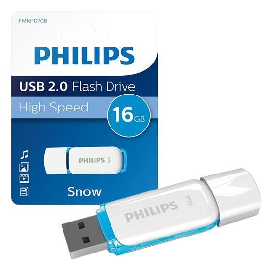 Philips 16GB USB 2.0 Snow Edition Kék