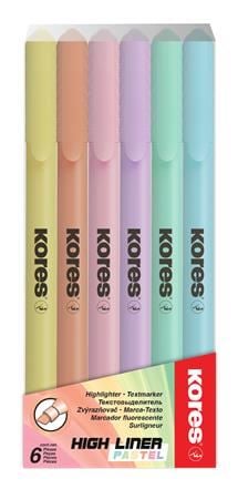 Kores szövegkiemelő készlet 0,5-5 mm 6 szín (36246)