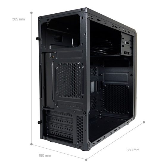  LC Power LC-2017MB-ON Micro ATX Számítógépház