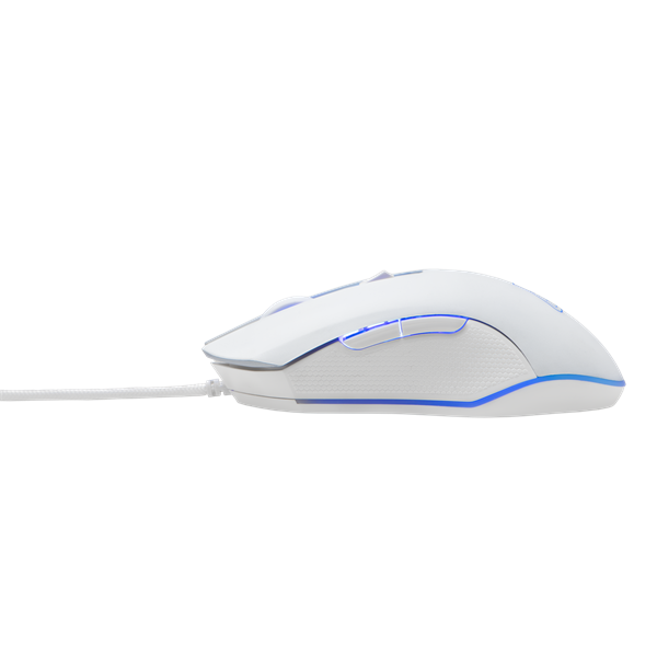 The G-Lab   KULT HELIUM W RGB LED Gamer Egér Fehér 