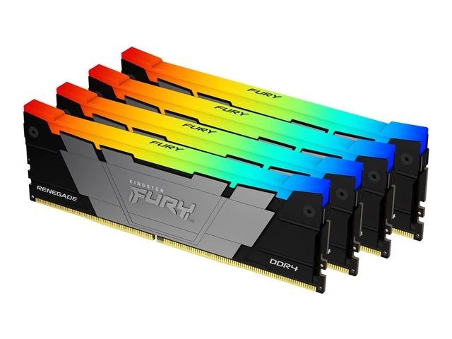 KINGSTON 32GB 3600MT/s DDR4 CL16 DIMM Kit of 4 FURY Renegade RGB Memória