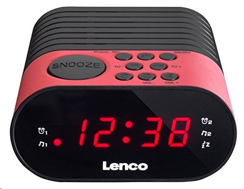 Lenco CR-07 P FM szintézeres ébresztősrádió pink Lenco CR-07 P FM szintézeres ébresztősrádió pink