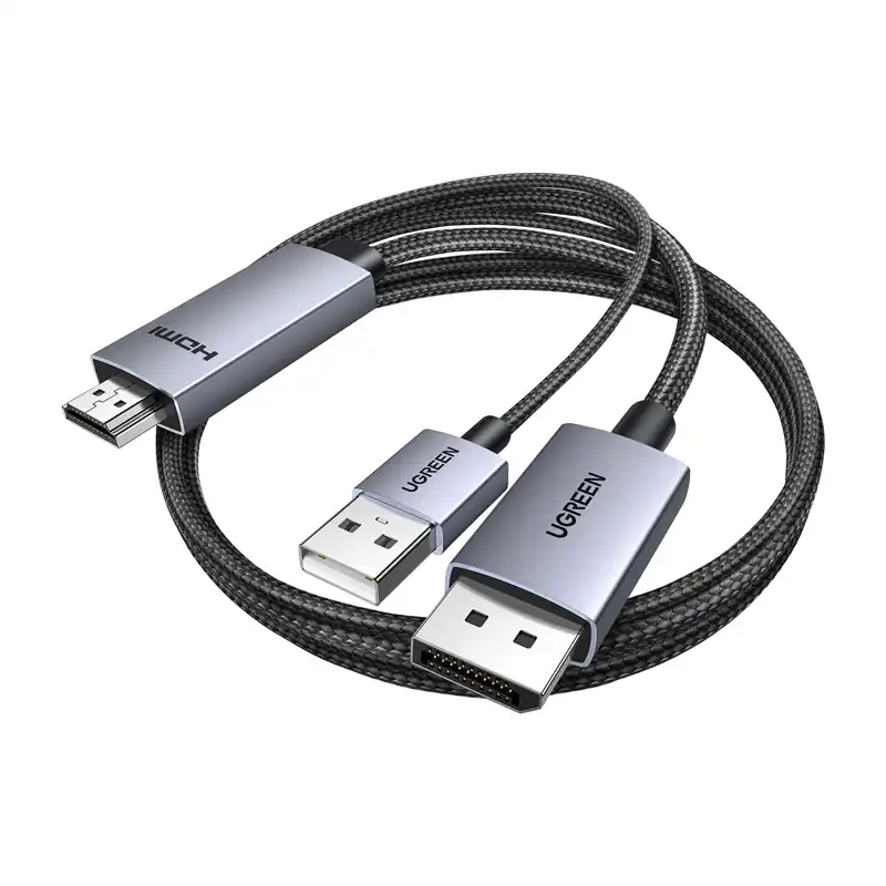 Kábel DisplayPort HDMI Ugreen HD169 4K 60Hz 2m (czarny) Kábel DisplayPort HDMI Ugreen HD169 4K 60Hz 2m (czarny)