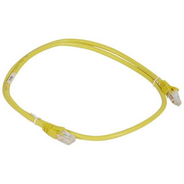 Legrand Cat6A (U/UTP) sárga 1 méter LCS3 árnyékolatlan patch kábel Legrand Cat6A (U/UTP) sárga 1 méter LCS3 árnyékolatlan patch kábel