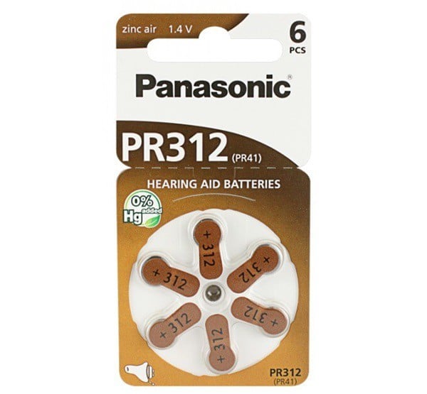 PANASONIC gombelem (PR312L/6LB, 1.4V, cink-levegő) 6db / csomag (PR312-6LB) PANASONIC gombelem (PR312L/6LB, 1.4V, cink-levegő) 6db / csomag (PR312-6LB)