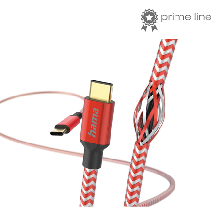 Hama 201560 ADATKÁBEL USB TYPE-C - TYPE-C "REFLECTIVE" 1,5M, PIROS Hama 201560 ADATKÁBEL USB TYPE-C - TYPE-C "REFLECTIVE" 1,5M, PIROS