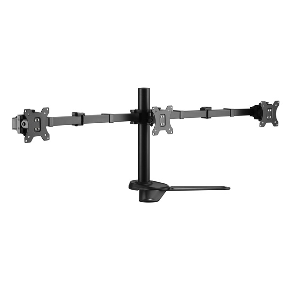 Equip 650125  17"-27" 3 monitor dönthető forgatható állítható magasság Monitor Asztali konzol  Fekete 