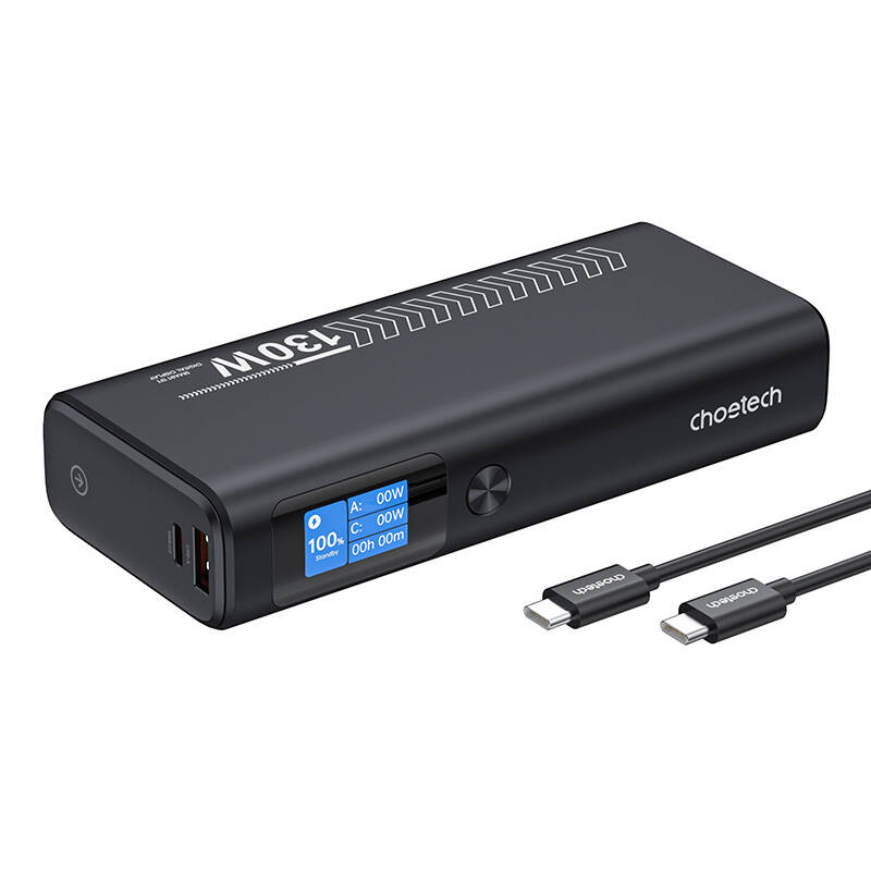 Choetech B702 20000mAh PD100W 2C1A Power Bank Szürke 