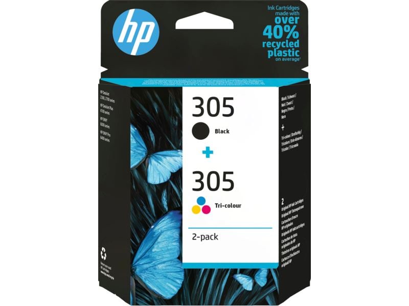 HP 305 tintapatron csomag háromszínű / fekete (6ZD17AE) HP 305 tintapatron csomag háromszínű / fekete (6ZD17AE)