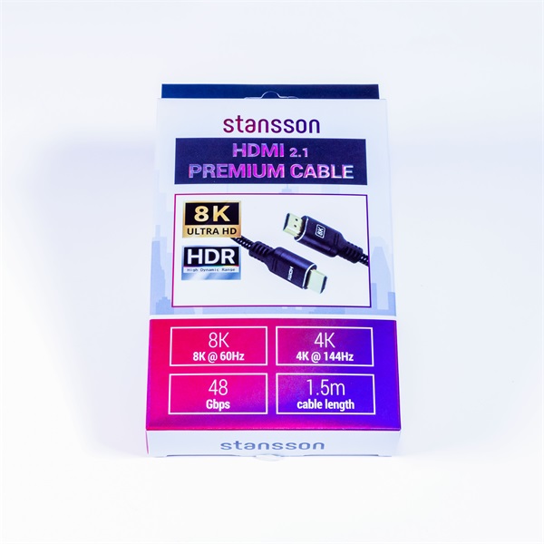 Stansson 1,5m HDMI 2.1 Kábel