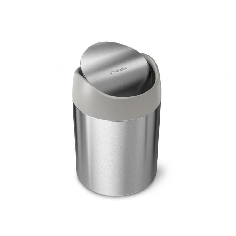 SimpleHuman CW2084 1.5literes mini asztali szemetes rozsdamentes ezüst
