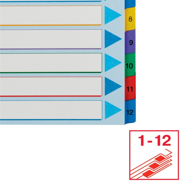 Esselte A4 1-12 újraírható regiszter
