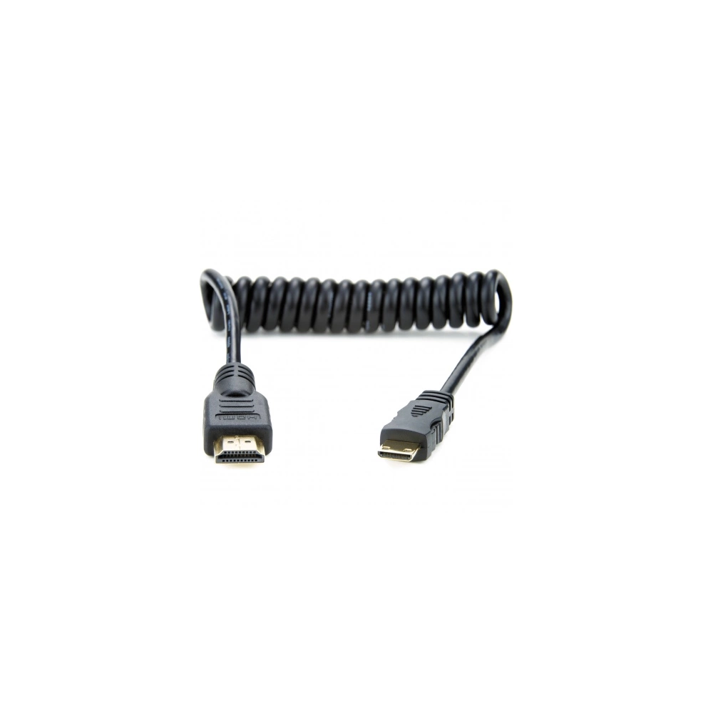 Atomos Mini HDMI - Full HDMI spirálkábel 50cm Atomos Mini HDMI - Full HDMI spirálkábel 50cm