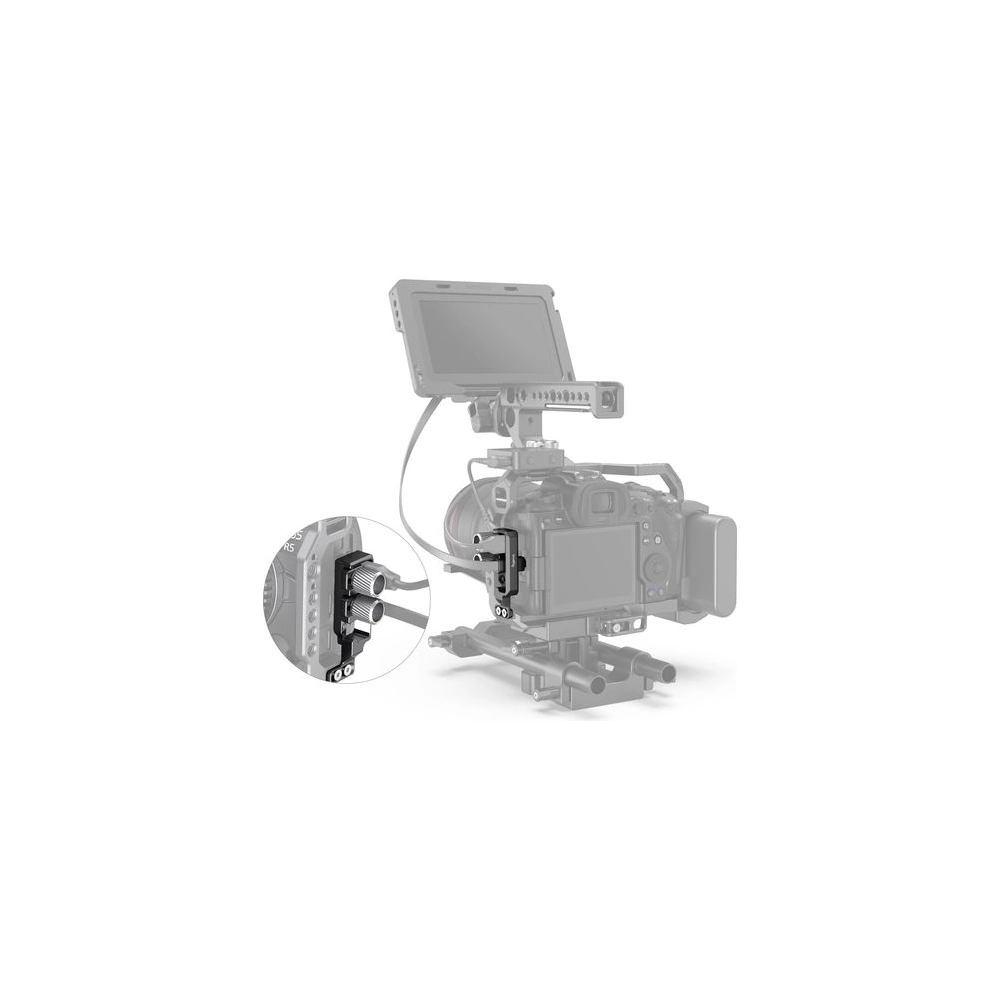 SMALLRIG HDMI and USB-C Cable Clamp for EOS R5 and R6 Cage 