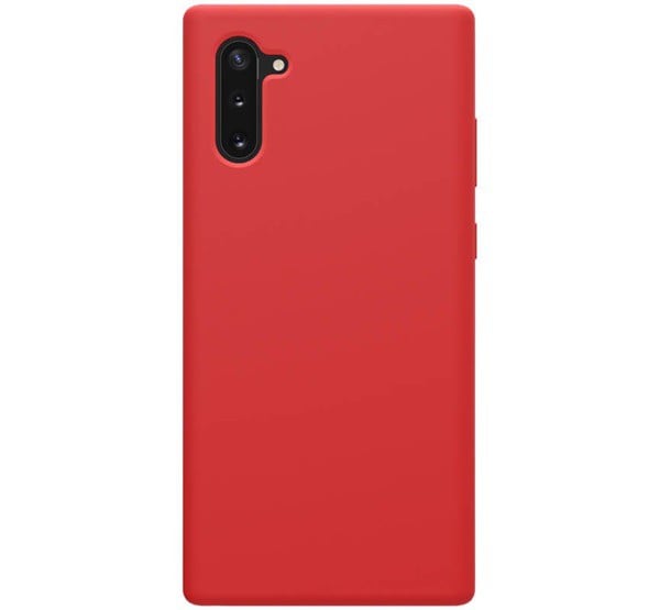 NILLKIN FLEX PURE szilikon telefonvédő (ultravékony, környezetbarát, mikrofiber plüss belső, matt) PIROS [Samsung Galaxy Note 10 (SM-N970F)]