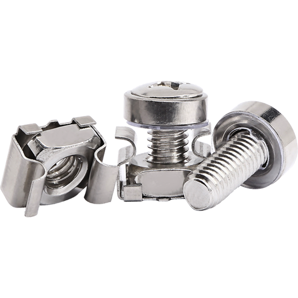 Walisec  SSM616-N-50  Rack csavar készlet (kosaras anya + csavar), M6) 50db/csomag rackszekrény kiegészítő