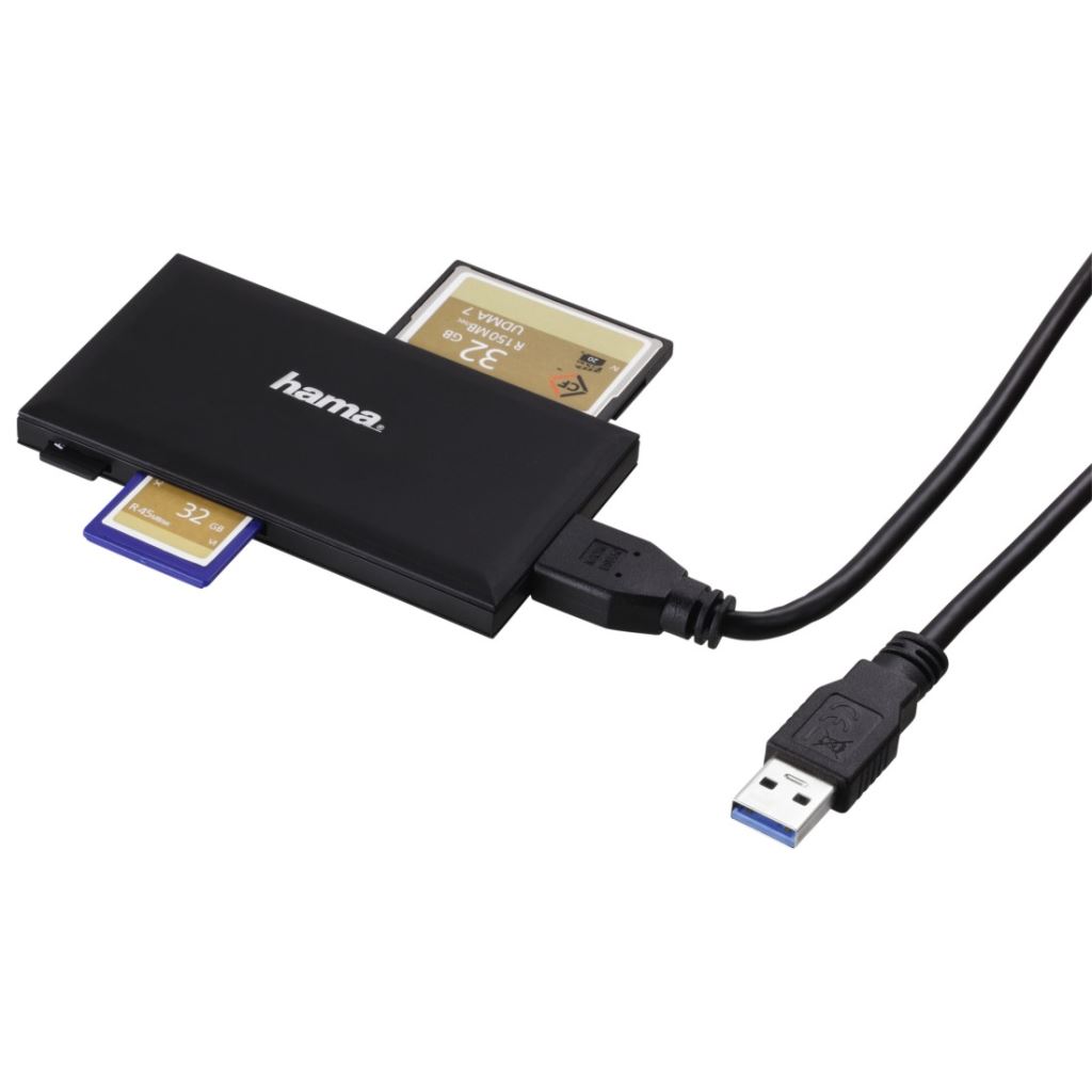 Hama Superspeed Slim Multi kártyaolvasó USB3.0 fekete (181018) Hama Superspeed Slim Multi kártyaolvasó USB3.0 fekete (181018)