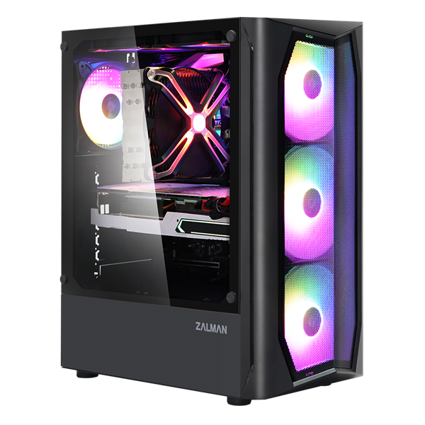 ZALMAN Midi ATX N4 Tápegység nélkül Számítógépház Fekete RGB ZALMAN Midi ATX N4 Tápegység nélkül Számítógépház Fekete RGB