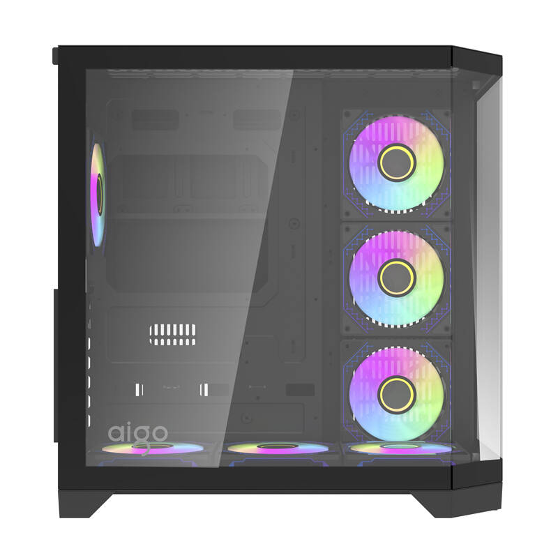 Darkflash FT418 PRO számítógépház + 7 ARGB ventilátor (fekete)