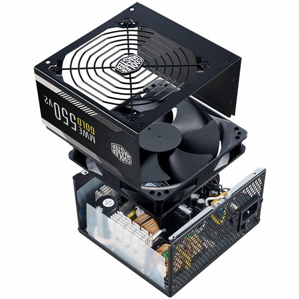 COOLER MASTER MWE GOLD 550W 12cm 80+ Gold V2 Tápegység Fekete COOLER MASTER MWE GOLD 550W 12cm 80+ Gold V2 Tápegység Fekete