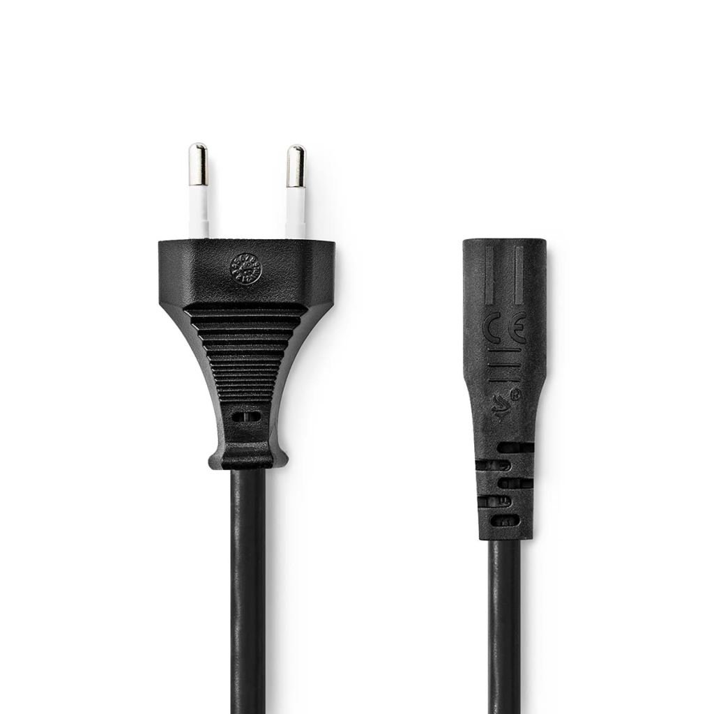 Nedis tápkábel - európai csatlakozó - IEC-320-C1 2m fekete (PCGP11060BK20)
